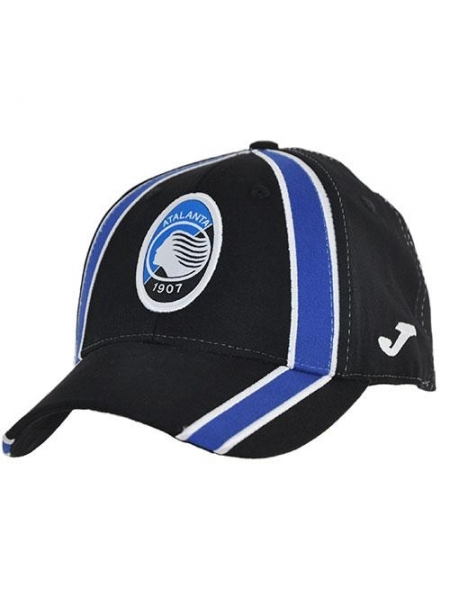 Cappellino baseball nero e logo con patch jacquard Atalanta B.C.